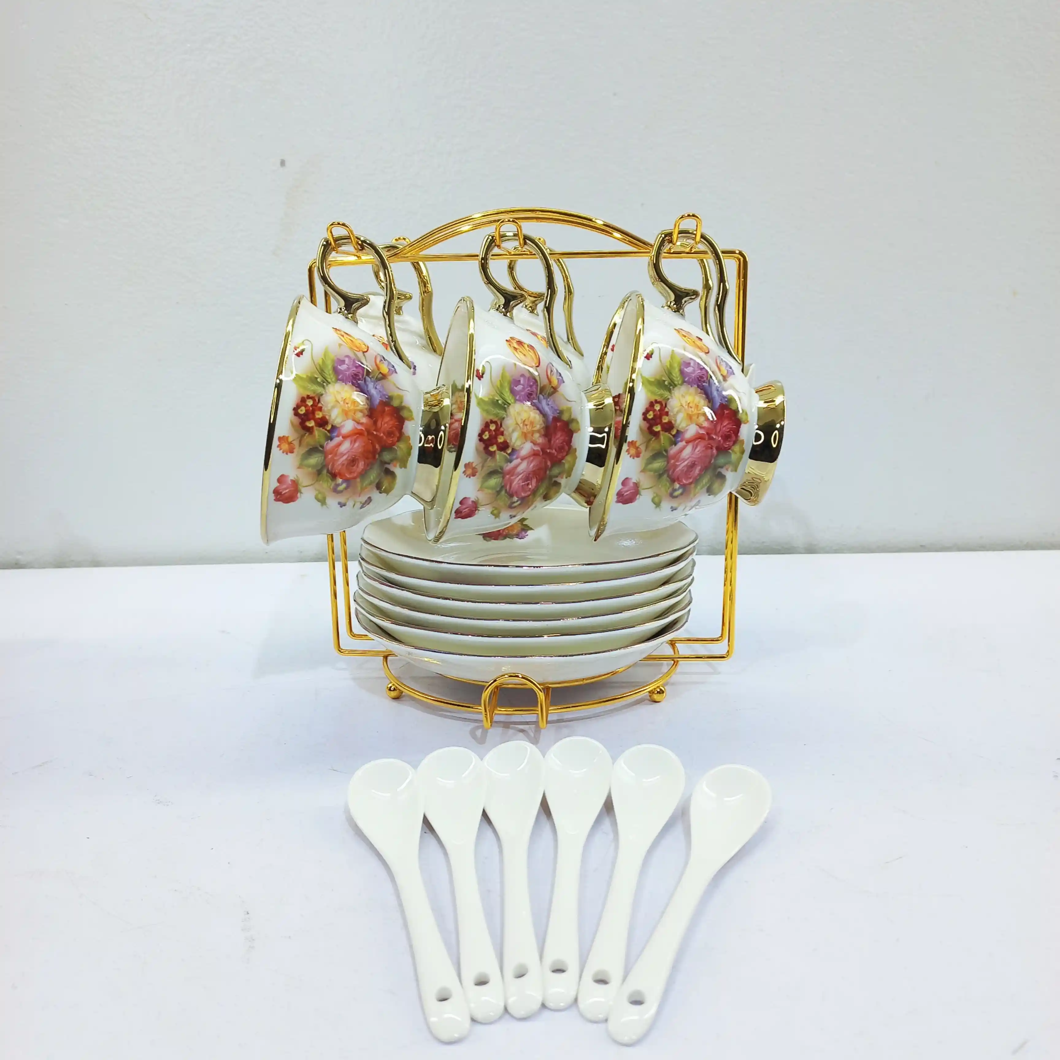 Floral Designed Tea Set- 17321